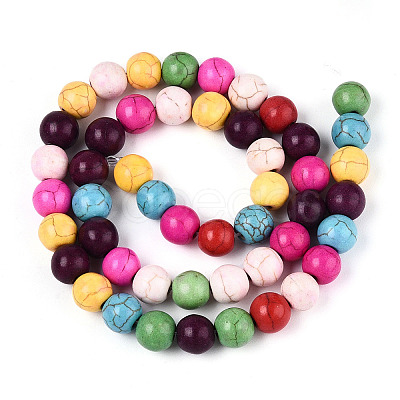 Synthetic Turquoise Beads Strands G-N352-04B-1