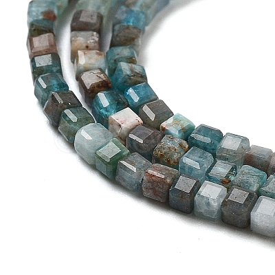 Natural Blue Apatite Beads Strands G-P457-B01-14B-1