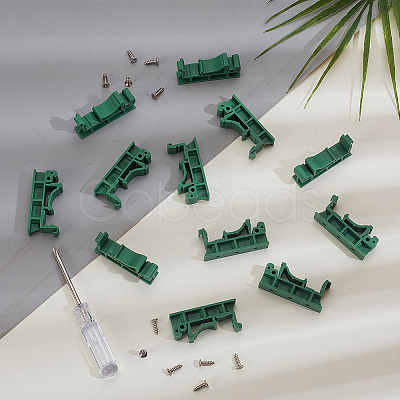 20 Pairs Plastic DIN Rail Mounting Bracket FIND-GA0007-27B-1