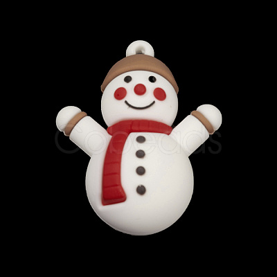 PVC Plastic Christmas Style Big Pendants PVC-O001-02F-1