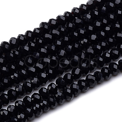 Transparent Glass Beads Strands GLAA-R200-C08-1