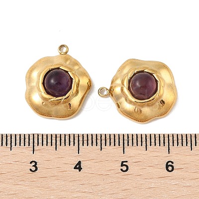 Natural Amethyst Pendants STAS-P380-20G-03-1