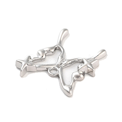 Silver Alloy Pendants PALLOY-U003-08D-S-1