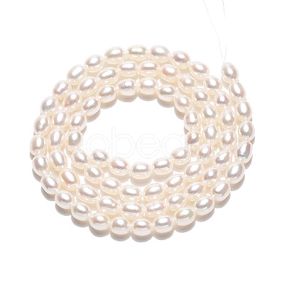 Natural Cultured Freshwater Pearl Beads Strands PEAR-N024-04-4AB-1