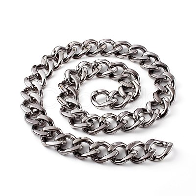 UV Plating ABS Plastic Curb Chains AJEW-JB00965-04-1