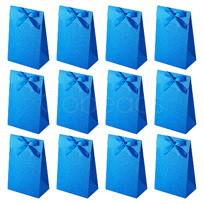 Rectangle Glitter Paper Gift Bags CARB-TAC0002-05C-1