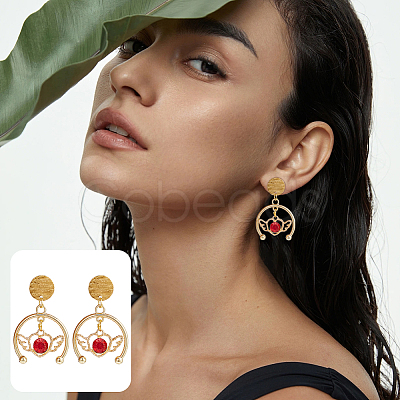 20Pcs 10 Style 304 Stainless Steel Stud Earring Findings STAS-UN0054-86-1