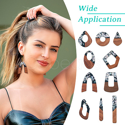 DIY Two Tone Dangle Earring Making Kit DIY-TA0009-01B-1