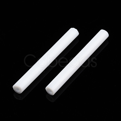 Glass Round Bugle Bea X-SEED-WH0005-01D-1