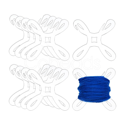 Transparent Acrylic Bobbins PW-WG61084-01-1