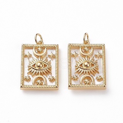 Natural Shell Pendants X-KK-C100-01G-1