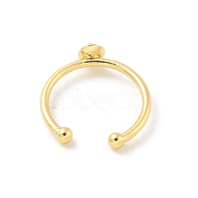 Brass Open Cuff Ring Settings LS-KK-G518-04G-02-1