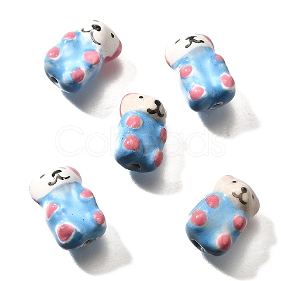 Handmade Porcelain Beads PORC-S002-08B-1