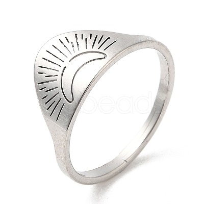 Non-Tarnish 304 Stainless Steel Adjustable Rings RJEW-K245-54P-1
