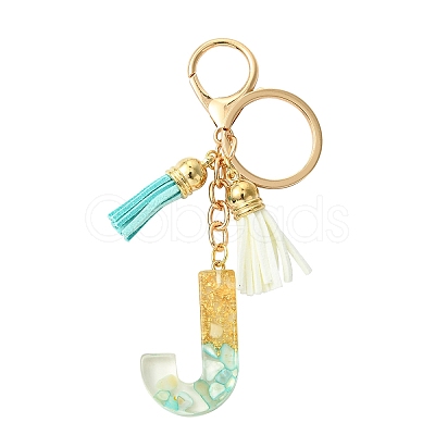 Transparent Epoxy Resin Pendant Keychains KEYC-FS00022-10-1