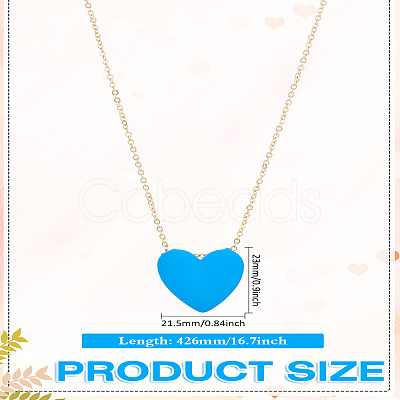 1Pc Alloy Cable Chain Pendant Necklaces NJEW-LP0007-03B-1