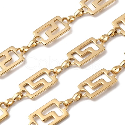 304 Stainless Steel Rectangle Link Chains CHS-Z007-16G-1