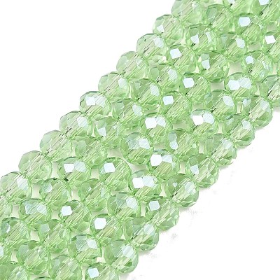 Electroplate Glass Beads Strands EGLA-A044-T4mm-A09-1