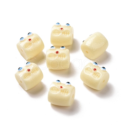 Halloween Opaque Resin Beads RESI-E023-01A-1