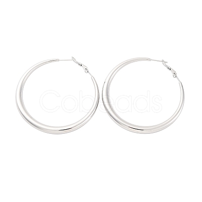 304 Stainless Steel Hoop Earrings EJEW-Z093-01P-01-1