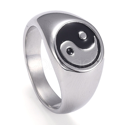 304 Stainless Steel Finger Rings STAS-H101-01P-8-1