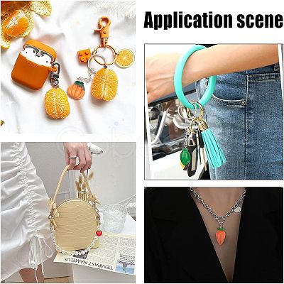 DIY Vegetables Themed Keychain Making Kits DIY-NB0004-62-1