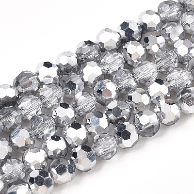 Transparent Electroplate Glass Beads Strands LS-EGLA-A035-T4mm-M01-1