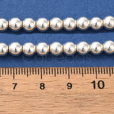 Electroplated Synthetic Non-magnetic Hematite Beads Strands G-I364-C02-S-1