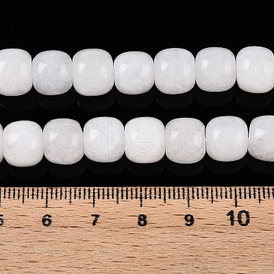 Dyed Natural White Jade Beads Strands G-T138-S01-1