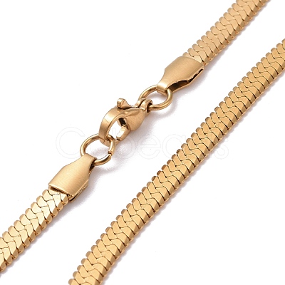 PVD Vacuum Plating 304 Stainless Steel Snake Chains Necklaces NJEW-O058-32G-1