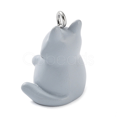 Opaque Resin Pendants RESI-Z014-01B-1