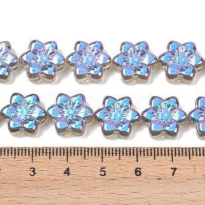 Electroplate Glass Beads Strands EGLA-P069-02A-AB10-1