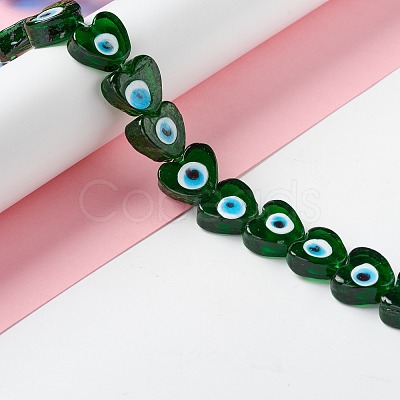 Handmade Evil Eye Lampwork Beads LAMP-F021-02B-1