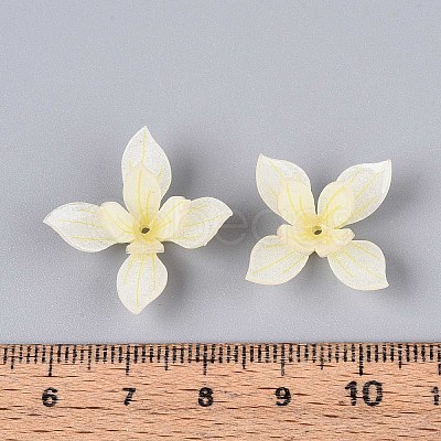 Flower Acrylic Bead Caps SACR-T017-52-1