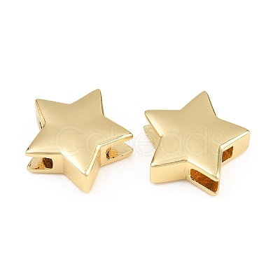 Brass Slide Charms KK-H292-48G-01-1