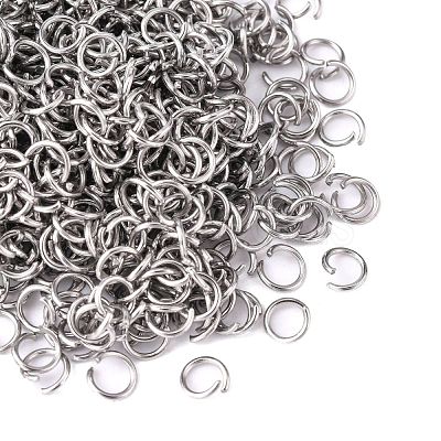Tarnish Resistant 304 Stainless Steel Open Jump Rings STAS-E011-5x0.7mm-1