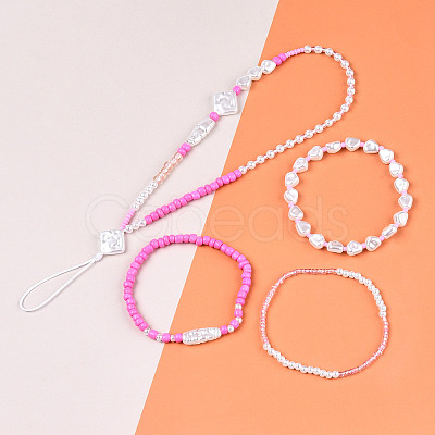 DIY 10 Style ABS & Acrylic Beads Jewelry Making Finding Kit DIY-N0012-05E-1