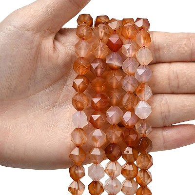 Natural Red Agate Beads Strands G-Z119-A02-03-1