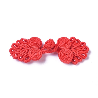 Handmade Chinese Frogs Knots Buttons Sets BUTT-WH0014-29C-1