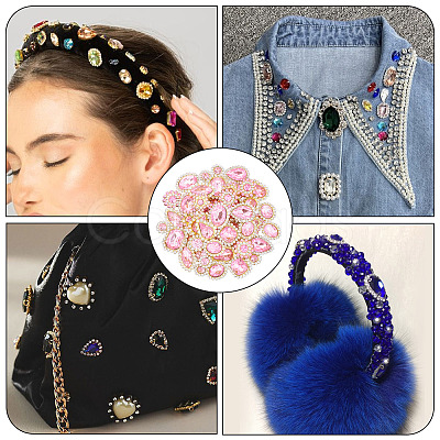 100Pcs Teardrop/Heart/Star Sew on Rhinestones GACR-TA0001-07E-1