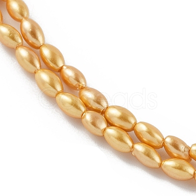 Electroplated Shell Pearl Beads Strands BSHE-Z009-10B-01-1