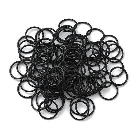 100Pcs Baking Paint Zinc Alloy Open Jump Rings FIND-WH0032-85B-06-1