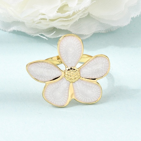 304 Stainless Steel Enamel Cuff Open Rings SA-CBA369F-04G-03-1