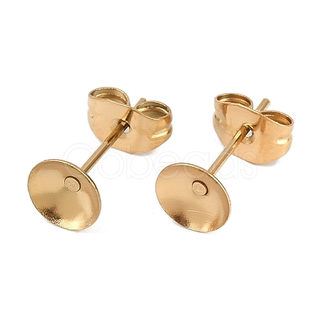 304 Stainless Steel Stud Earring Findings STAS-D389-03D-G-1