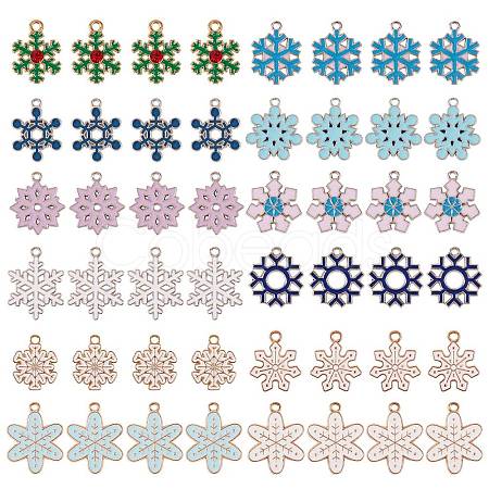 48Pcs 12 Style Alloy Pendants ENAM-SZ0002-30-1