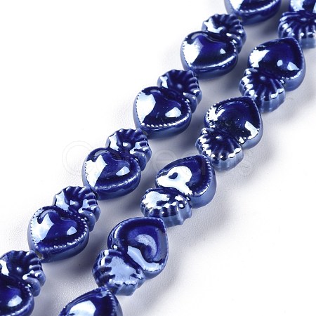 Glazed Porcelain Beads PORC-M003-09J-1