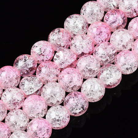 Baking Paint Crackle Glass Beads Strands X-CCG-S001-8mm-02-1