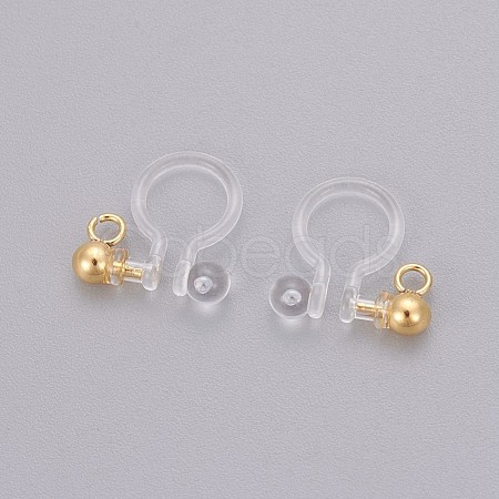 Transparent U Type Painless Prevent Allergy Resin Ear Clip X-KY-L005-02G-1