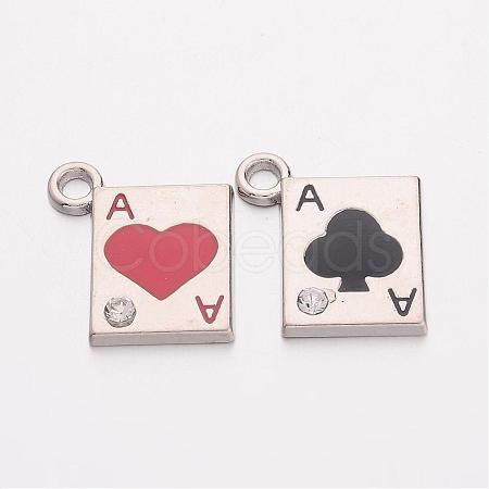 Alloy Enamel Pendants EAP031Y-1