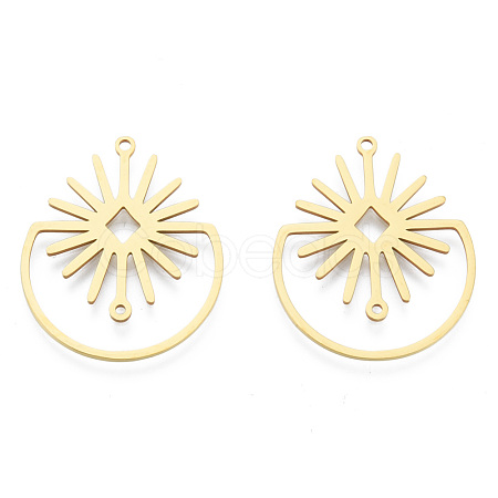 201 Stainless Steel Pendants STAS-N090-LA952-2-1